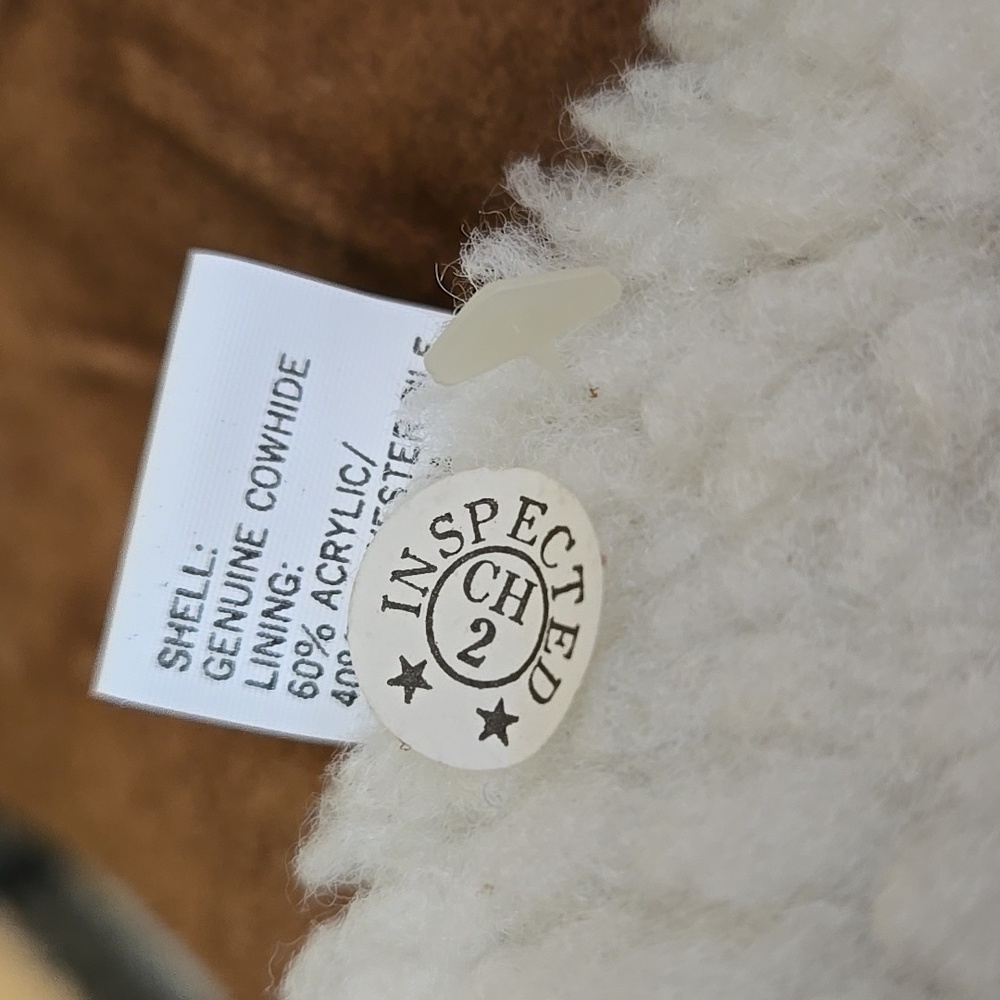 MEN GENUINE COWHIDE GLOVES NWT WITH WARM LINING SZ XL GREAT FOR THE COLD - Picture 4 of 5